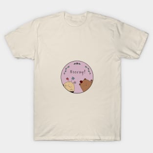 "Hooray" Bear and Bee design T-Shirt